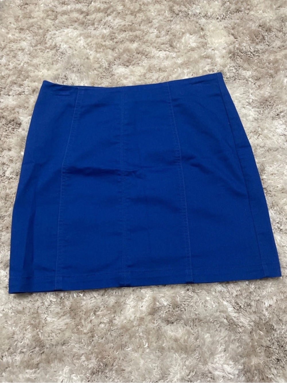 Classic Royal Blue Women's Mini Skirt